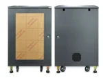Npe Qrd-16u ตู้แร็คเครื่องเสียง 19 นิ้ว ขนาด 16u พร้อมล้อเลื่อน ประตูหน้าใส-หลังทึบ