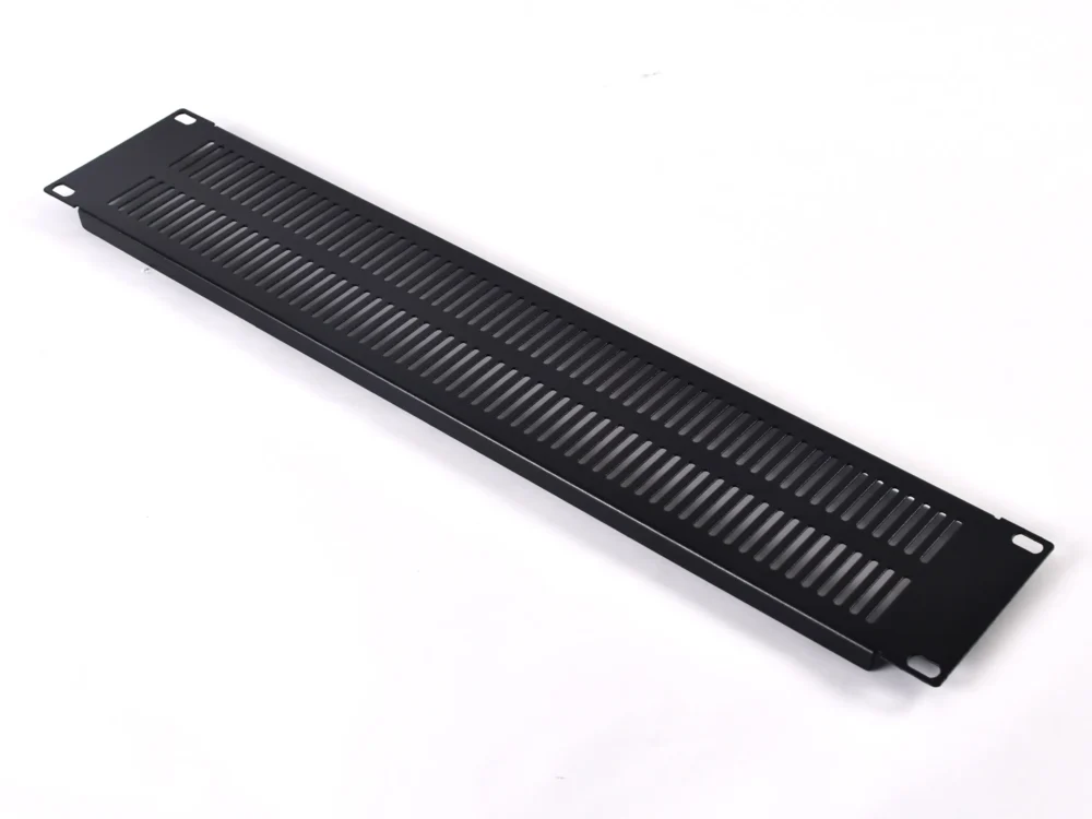 Npe Panel Airflow 2u แผ่นปิดช่องว่างตู้แร็ค 19 นิ้ว พร้อมช่องระบายอากาศ