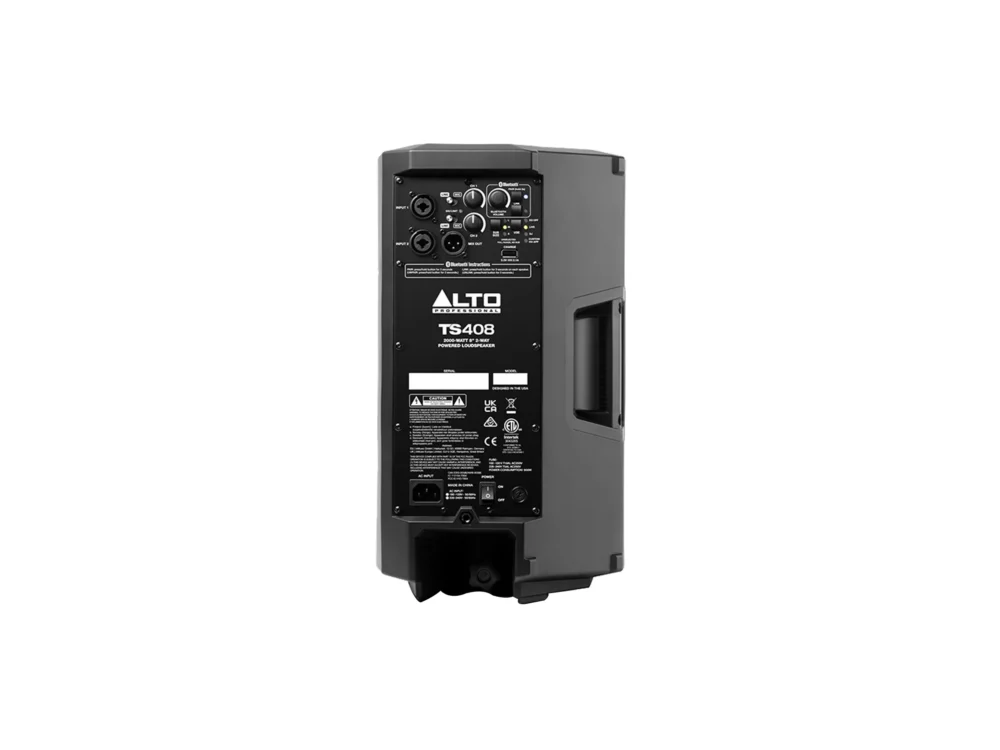 Alto Ts408 ลำโพงแอคทีฟ 8 นิ้ว 2000 วัตต์ พร้อม Bluetooth Dsp และ App Control Alto Ts408 ลำโพงแอคทีฟ 8 นิ้ว 2000 วัตต์ พร้อม Bluetooth Dsp และ App Control