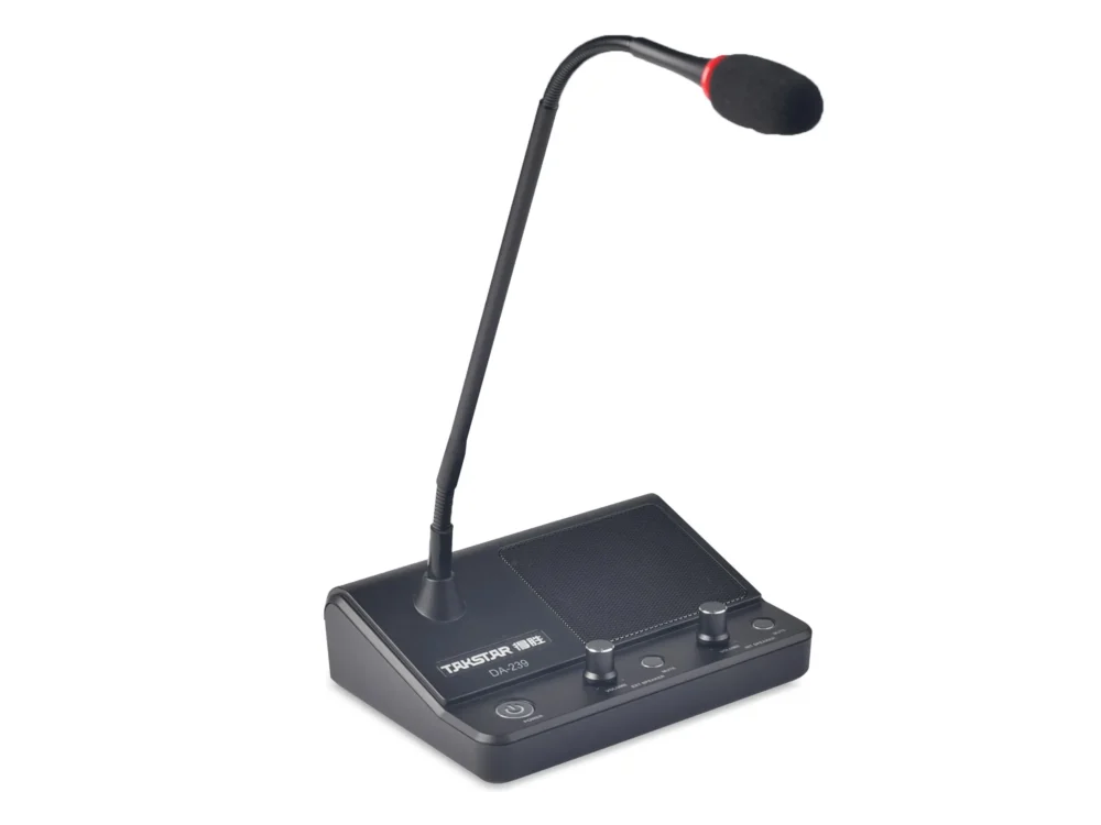 Takstar Da-239 สีดำ ชุดไมโครโฟนประกาศ