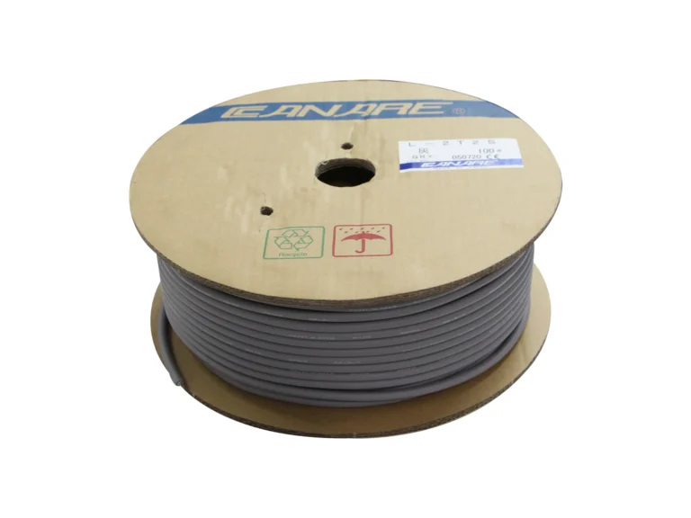 Canare L-2t2s สายไมโครโฟน 2x23awg แบบชีลด์ 100m (สีเทา)