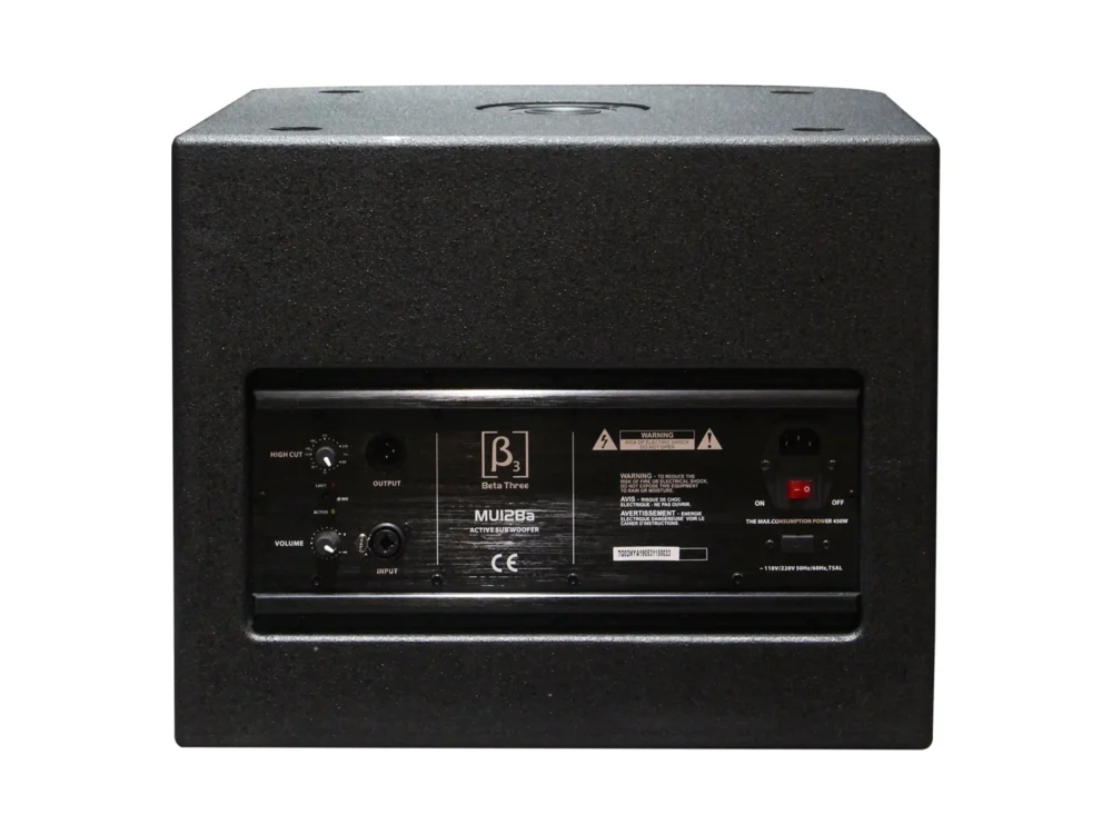 Beta Three Mu12ba ตู้ลำโพงซับวูฟเฟอร์แอคทีฟ 12 นิ้ว 300 วัตต์ Active Subwoofer