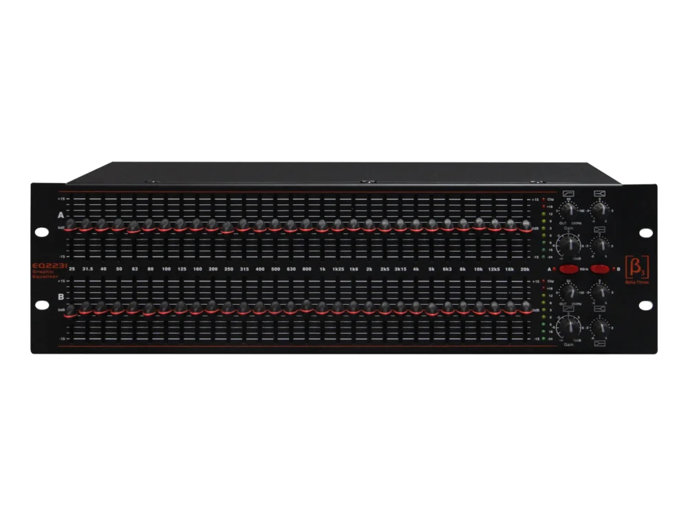 Beta Three Eq2231 กราฟิกอีควอไลเซอร์ 30 แบนด์ 2 แชนแนล Stereo Graphic Equalize Beta Three Eq2231 กราฟิกอีควอไลเซอร์ 30 แบนด์ 2 แชนแนล Stereo Graphic Equalize