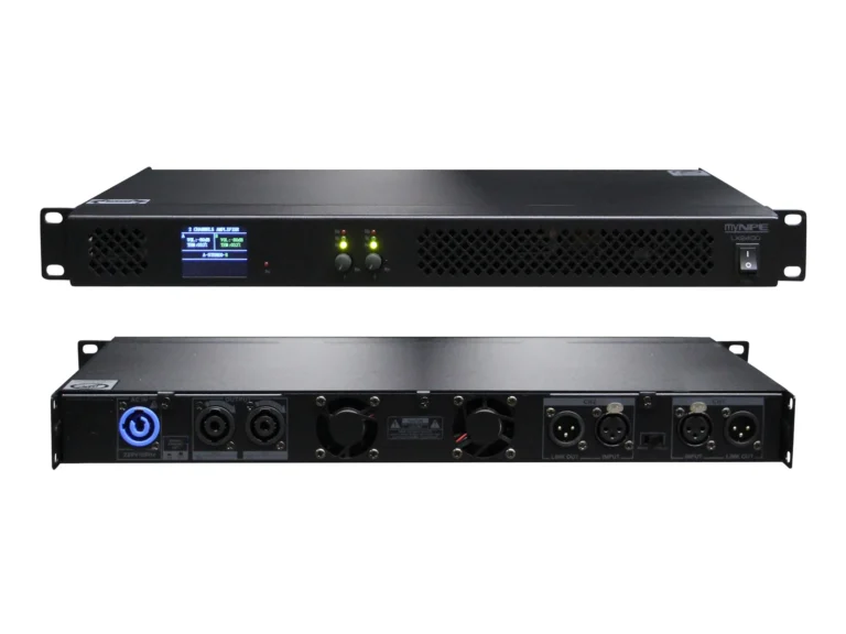 Mynpe Lx2400 ดิจิตอลเพาเวอร์แอมป์ Class D 2 แชนแนล ขนาด 1u 2x400w