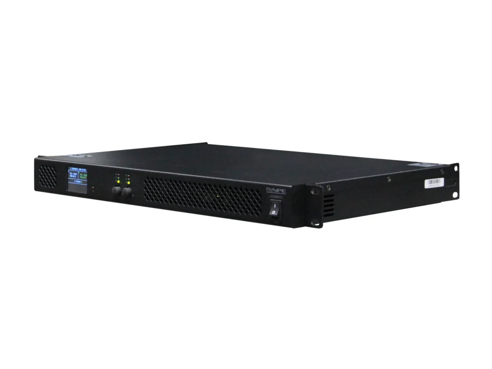 Mynpe Lx2800 ดิจิตอลเพาเวอร์แอมป์ Class D 2 แชนแนล ขนาด 1u 2x800w Mynpe Lx2800 ดิจิตอลเพาเวอร์แอมป์ Class D 2 แชนแนล ขนาด 1u 2x800w