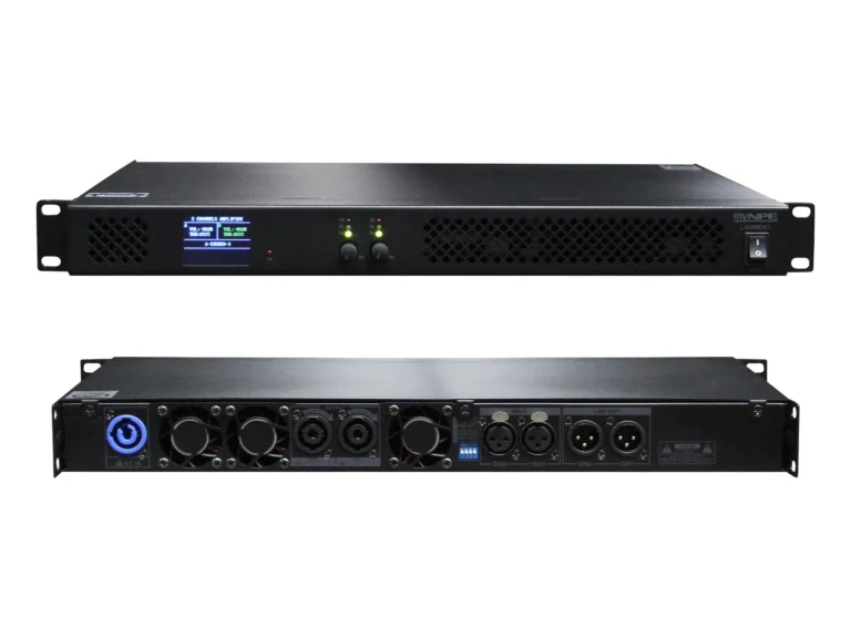 Mynpe Lx2800 ดิจิตอลเพาเวอร์แอมป์ Class D 2 แชนแนล ขนาด 1u 2x800w