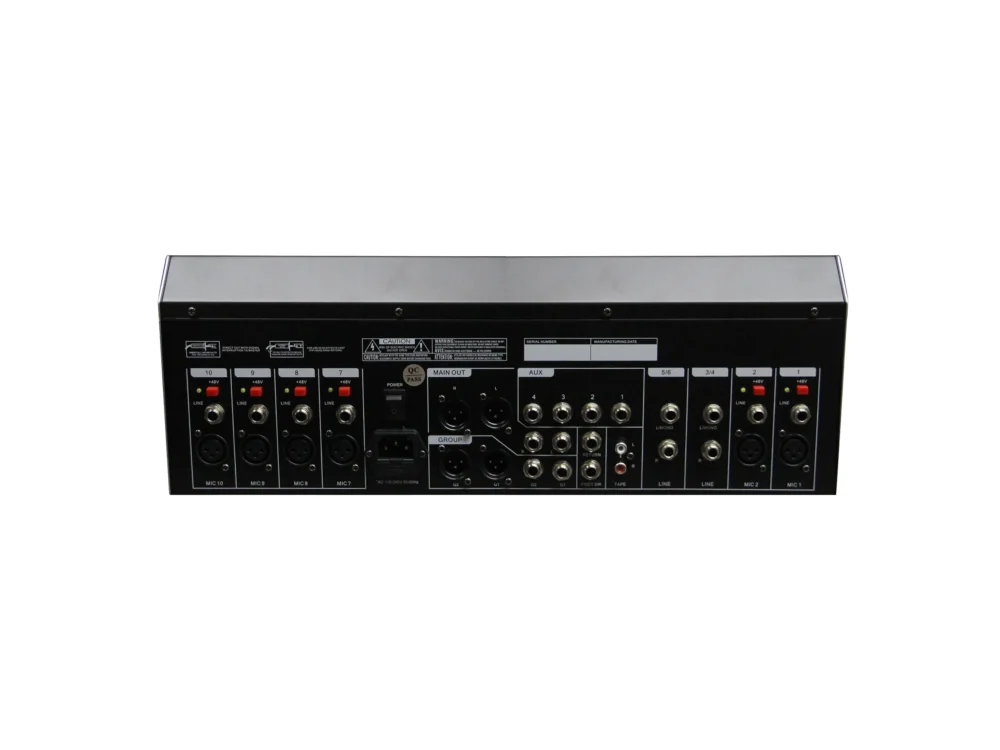 Mynpe Mx-10 มิกเซอร์อนาล็อก 10 แชนแนล พร้อม Bluetooth 5.0 Usb Mp3 และ Dual Dsp Effect