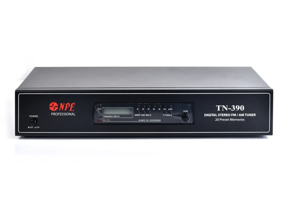 Npe Tn-390 เครื่องรับสัญญาณวิทยุ Am/fm แบบดิจิตอล พร้อมหน่วยความจำ 20 สถานี ติดตั้งแร็ค 2u Npe Tn-390 เครื่องรับสัญญาณวิทยุ Am/fm แบบดิจิตอล พร้อมหน่วยความจำ 20 สถานี ติดตั้งแร็ค 2u