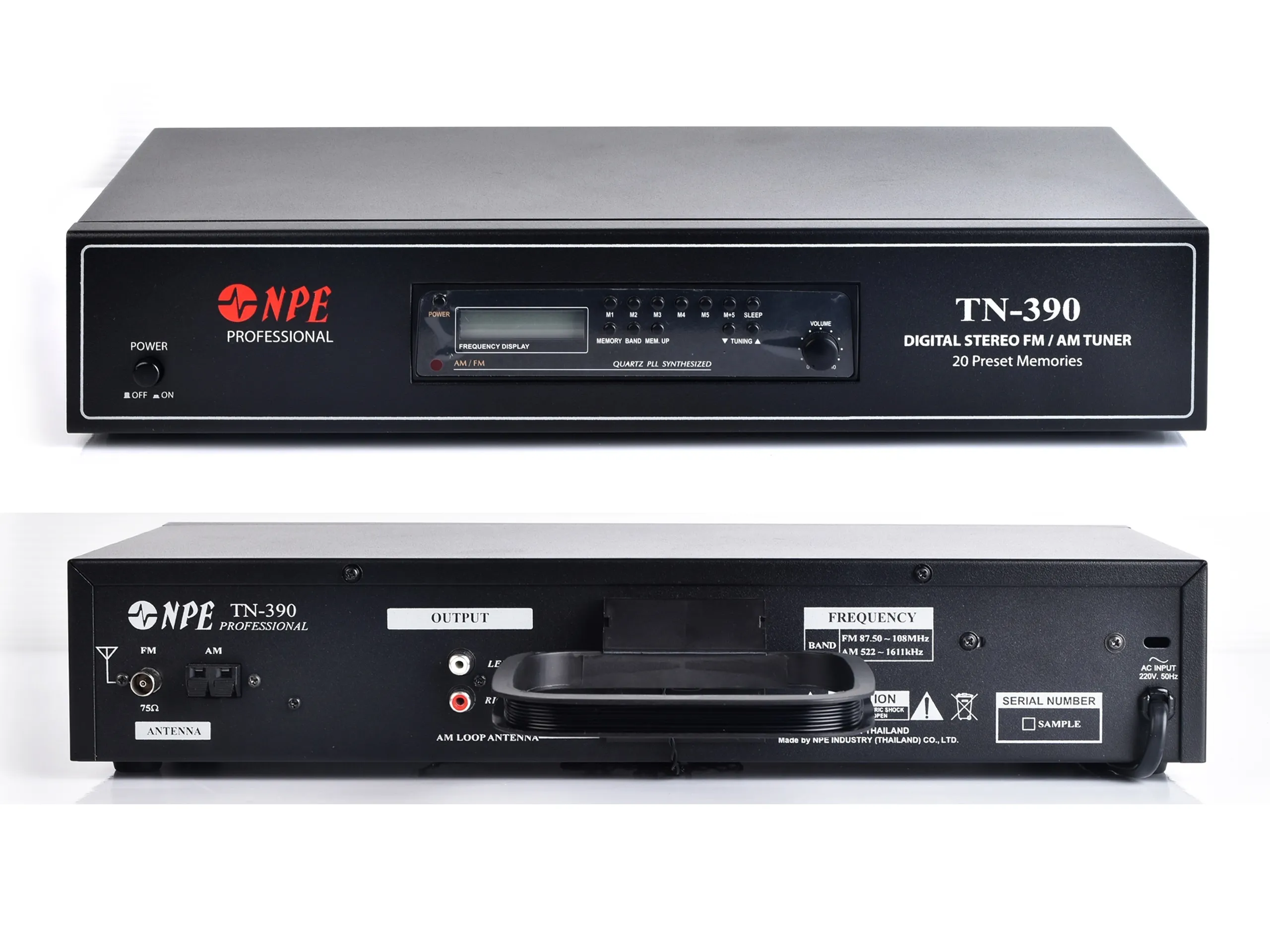 Npe Tn-390 เครื่องรับสัญญาณวิทยุ Am/fm แบบดิจิตอล พร้อมหน่วยความจำ 20 สถานี ติดตั้งแร็ค 2u Npe Tn-390 เครื่องรับสัญญาณวิทยุ Am/fm แบบดิจิตอล พร้อมหน่วยความจำ 20 สถานี ติดตั้งแร็ค 2u