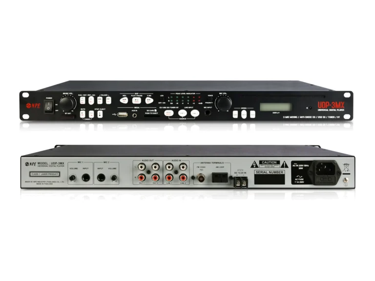Npe Udp-3mx เครื่องเล่นสื่ออเนกประสงค์ Cd/mp3 Bluetooth Usb Sd พร้อมวิทยุ Fm/am