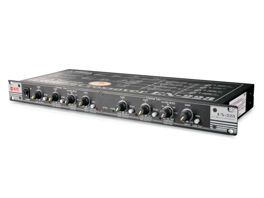 Npe En-223 ครอสโอเวอร์ 2 ทาง Stereo / 3 ทาง Mono แบบ Analog Npe En-223 ครอสโอเวอร์ 2 ทาง Stereo / 3 ทาง Mono แบบ Analog