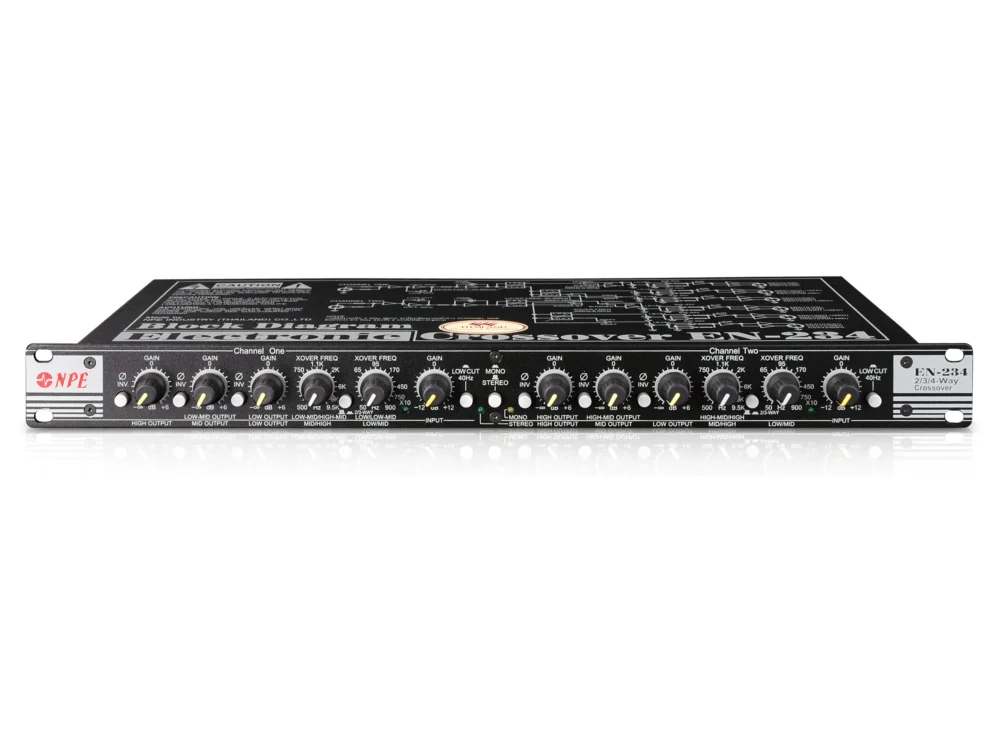Npe En-234 ครอสโอเวอร์ 2/3 ทาง Stereo และ 4 ทาง Mono แบบ Analog Npe En-234 ครอสโอเวอร์ 2/3 ทาง Stereo และ 4 ทาง Mono แบบ Analog