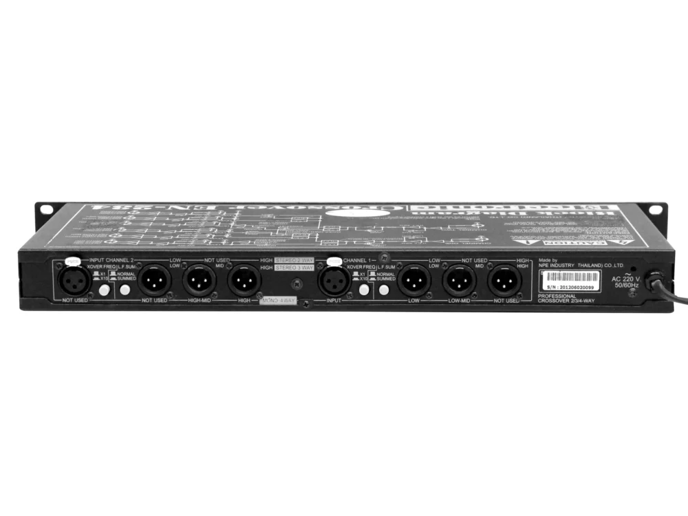 Npe En-234 ครอสโอเวอร์ 2/3 ทาง Stereo และ 4 ทาง Mono แบบ Analog Npe En-234 ครอสโอเวอร์ 2/3 ทาง Stereo และ 4 ทาง Mono แบบ Analog