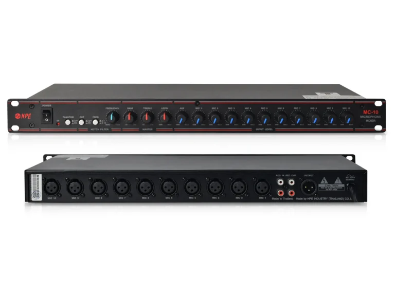 Npe Mc-10 มิกเซอร์อะนาล็อก 10 ช่อง พร้อม Dsp Effect และ Bluetooth