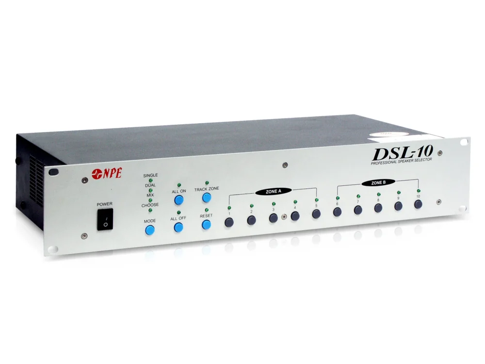 Npe Dsl-10 เครื่องเลือกโซนลำโพง 10 โซน Speaker Selector Npe Dsl-10 เครื่องเลือกโซนลำโพง 10 โซน Speaker Selector