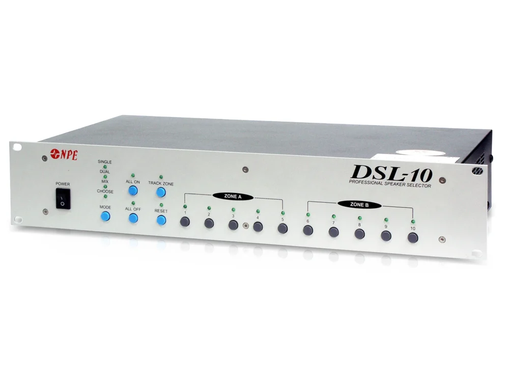 Npe Dsl-10 เครื่องเลือกโซนลำโพง 10 โซน Speaker Selector Npe Dsl-10 เครื่องเลือกโซนลำโพง 10 โซน Speaker Selector