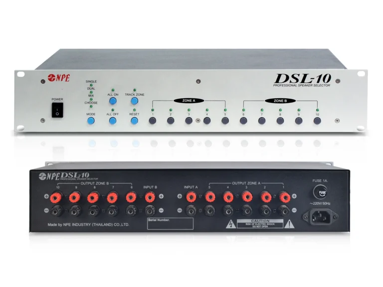 Npe Dsl-10 เครื่องเลือกโซนลำโพง 10 โซน Speaker Selector