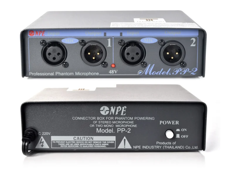 Npe Pp-2 Phantom Power Supply 48v สำหรับไมโครโฟนคอนเดนเซอร์