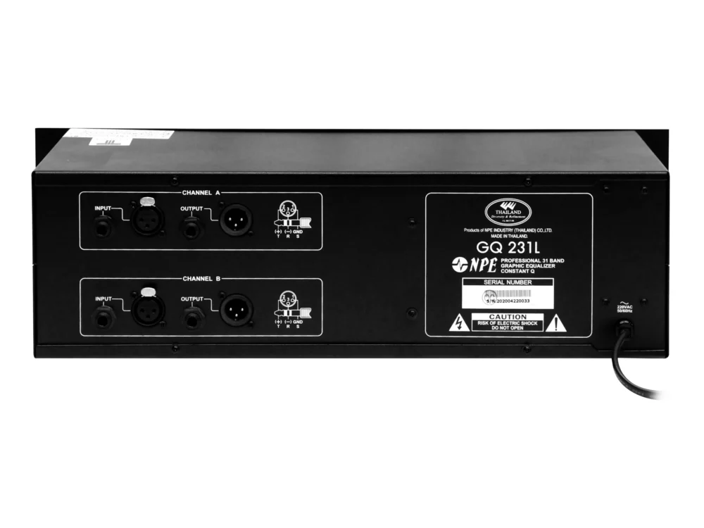 Npe Gq-231l กราฟิกอีควอไลเซอร์ 31 แบนด์ Stereo สไลด์ยาว 45 มม. Npe Gq-231l กราฟิกอีควอไลเซอร์ 31 แบนด์ Stereo สไลด์ยาว 45 มม.