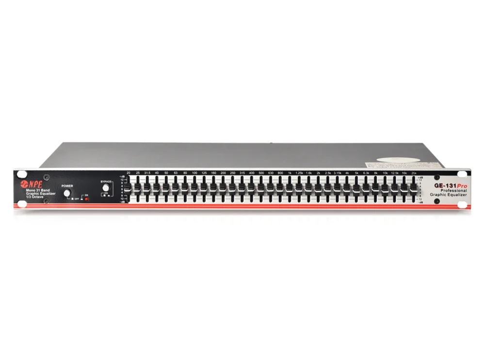 Npe Ge-131pro กราฟิกอีควอไลเซอร์ 31 แบนด์ Mono 1/3 Octave Npe Ge-131pro กราฟิกอีควอไลเซอร์ 31 แบนด์ Mono 1/3 Octave