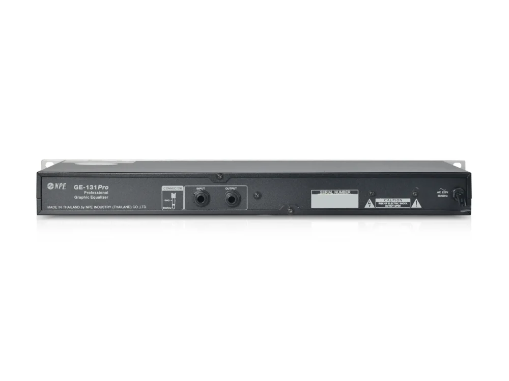 Npe Ge-131pro กราฟิกอีควอไลเซอร์ 31 แบนด์ Mono 1/3 Octave Npe Ge-131pro กราฟิกอีควอไลเซอร์ 31 แบนด์ Mono 1/3 Octave