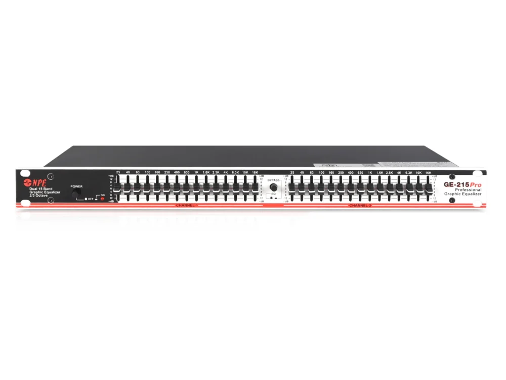 Npe Ge-215 Pro กราฟิกอีควอไลเซอร์ 15 แบนด์ Stereo 2/3 Octave Npe Ge-215 Pro กราฟิกอีควอไลเซอร์ 15 แบนด์ Stereo 2/3 Octave