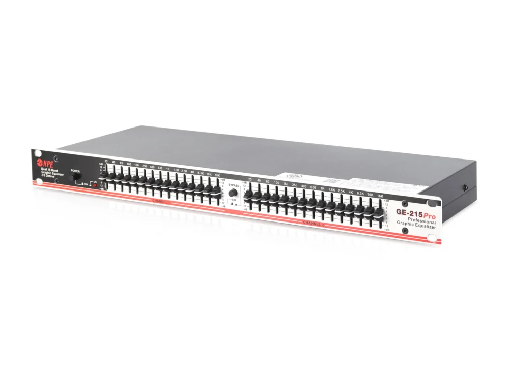 Npe Ge-215 Pro กราฟิกอีควอไลเซอร์ 15 แบนด์ Stereo 2/3 Octave Npe Ge-215 Pro กราฟิกอีควอไลเซอร์ 15 แบนด์ Stereo 2/3 Octave