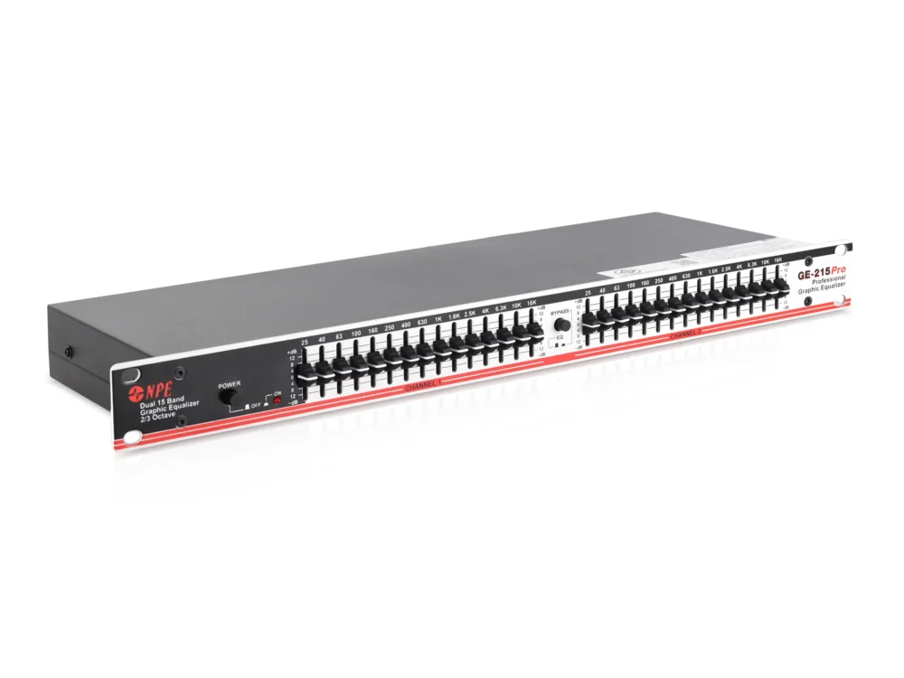 Npe Ge-215 Pro กราฟิกอีควอไลเซอร์ 15 แบนด์ Stereo 2/3 Octave Npe Ge-215 Pro กราฟิกอีควอไลเซอร์ 15 แบนด์ Stereo 2/3 Octave