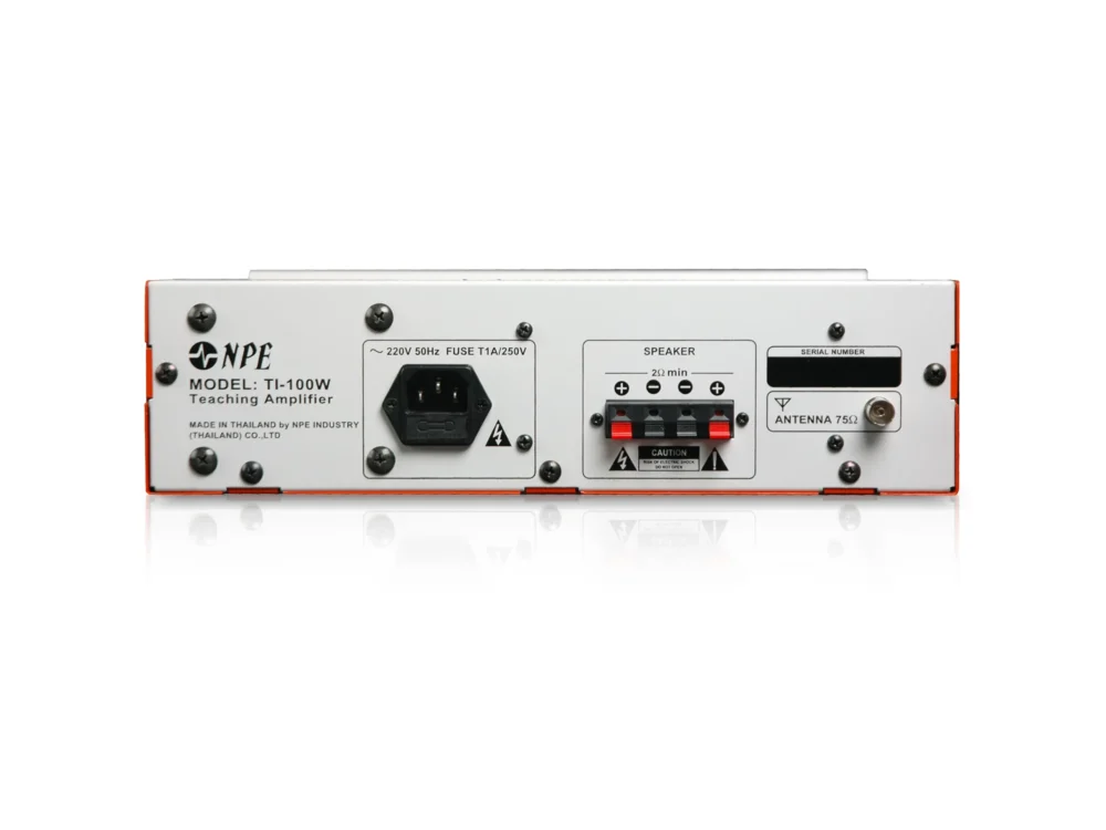 Npe Ti-100w เครื่องขยายเสียงห้องเรียน 110w พร้อม Usb/sd Mp3 และ Fm Radio Npe Ti-100w เครื่องขยายเสียงห้องเรียน 110w พร้อม Usb/sd Mp3 และ Fm Radio