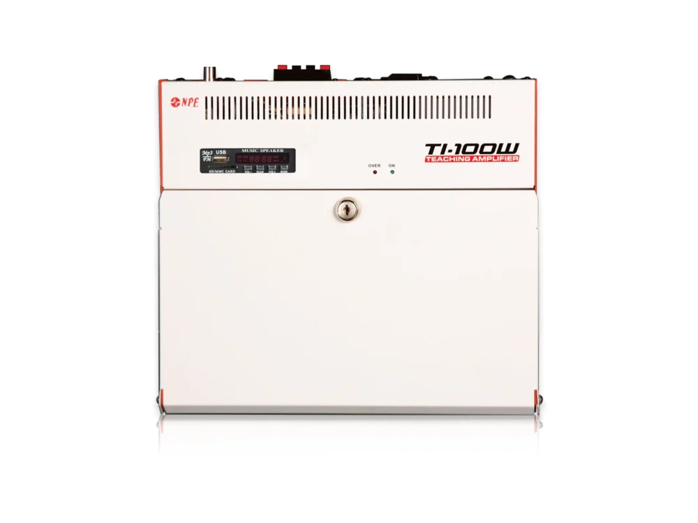 Npe Ti-100w เครื่องขยายเสียงห้องเรียน 110w พร้อม Usb/sd Mp3 และ Fm Radio Npe Ti-100w เครื่องขยายเสียงห้องเรียน 110w พร้อม Usb/sd Mp3 และ Fm Radio