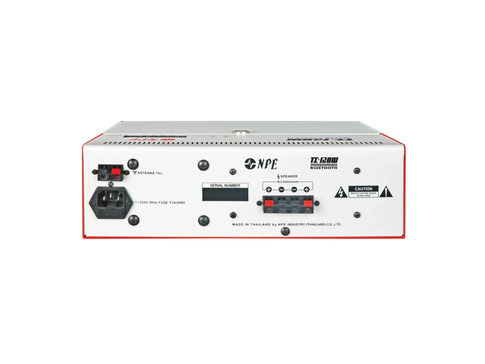 Npe Ti-120w เครื่องขยายเสียงห้องเรียน 120w พร้อม Bluetooth Usb/sd Mp3 และ Fm Radio Npe Ti-120w เครื่องขยายเสียงห้องเรียน 120w พร้อม Bluetooth Usb/sd Mp3 และ Fm Radio