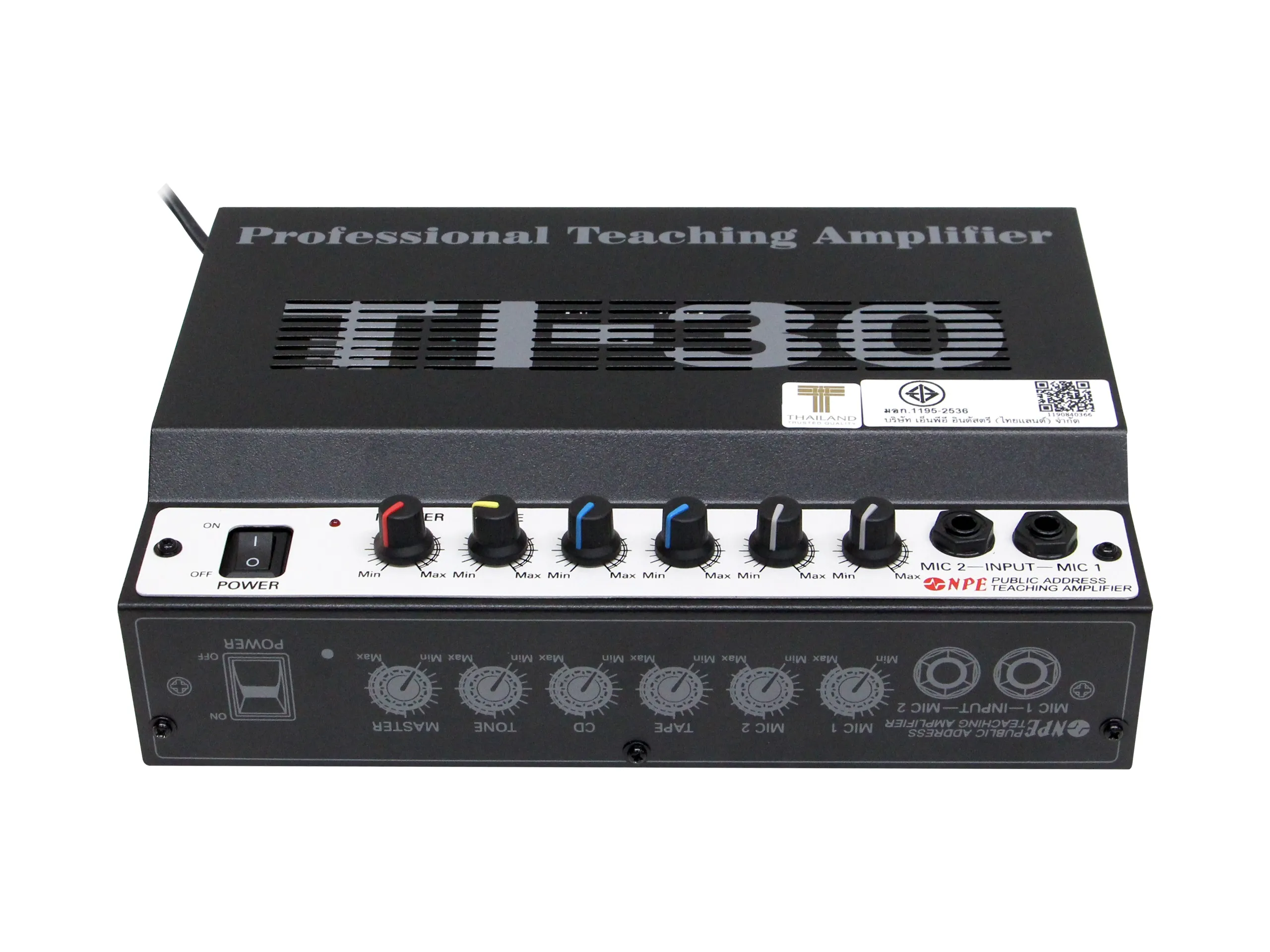 Npe Ti-30 เครื่องขยายเสียงห้องเรียน 30w รองรับ 2 Mic 2 Aux Npe Ti-30 เครื่องขยายเสียงห้องเรียน 30w รองรับ 2 Mic 2 Aux