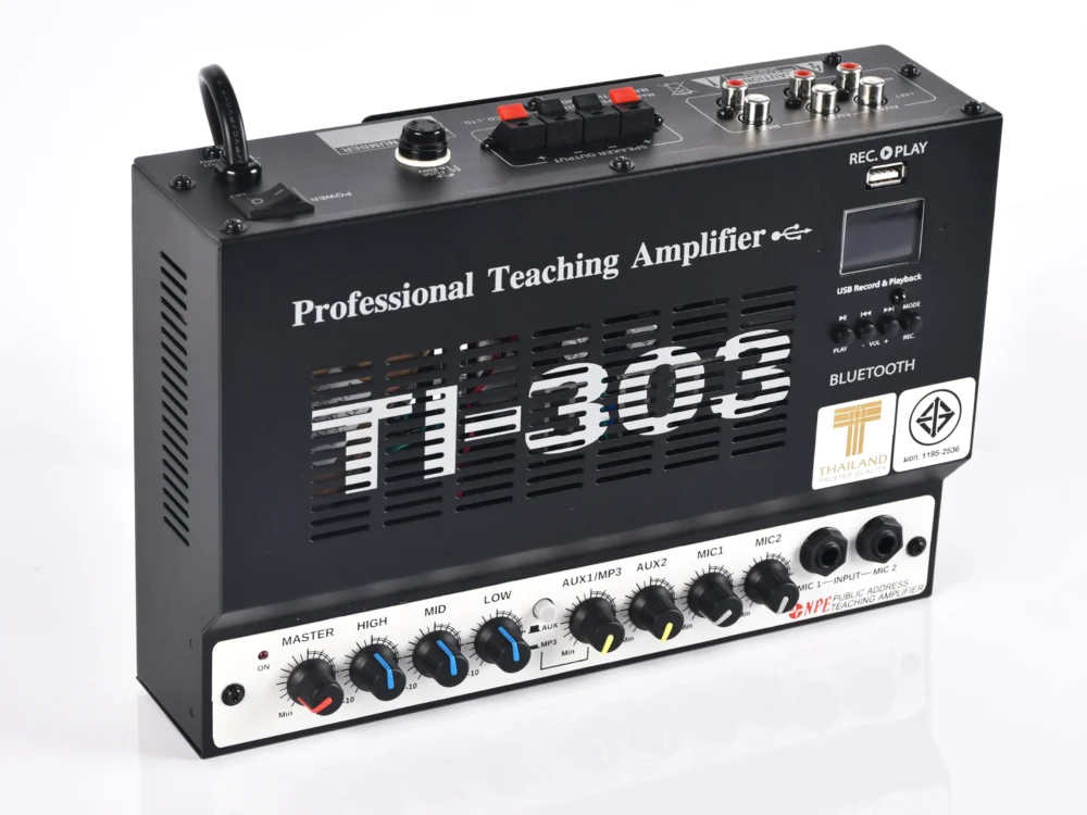 Npe Ti-303(Mp3) เครื่องขยายเสียงห้องเรียน 30w พร้อม Bluetooth Usb/sd Mp3 Npe Ti-303(Mp3) เครื่องขยายเสียงห้องเรียน 30w พร้อม Bluetooth Usb/sd Mp3