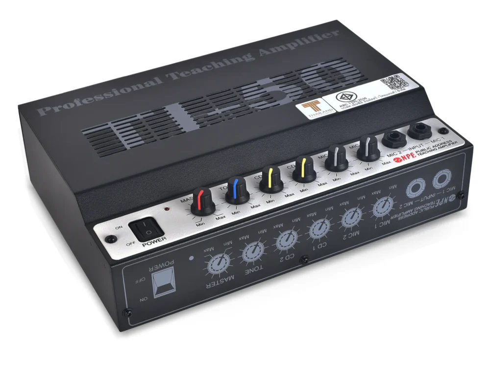 Npe Ti-50 เครื่องขยายเสียงห้องเรียน 50w รองรับ 2 Mic 2 Aux Npe Ti-50 เครื่องขยายเสียงห้องเรียน 50w รองรับ 2 Mic 2 Aux