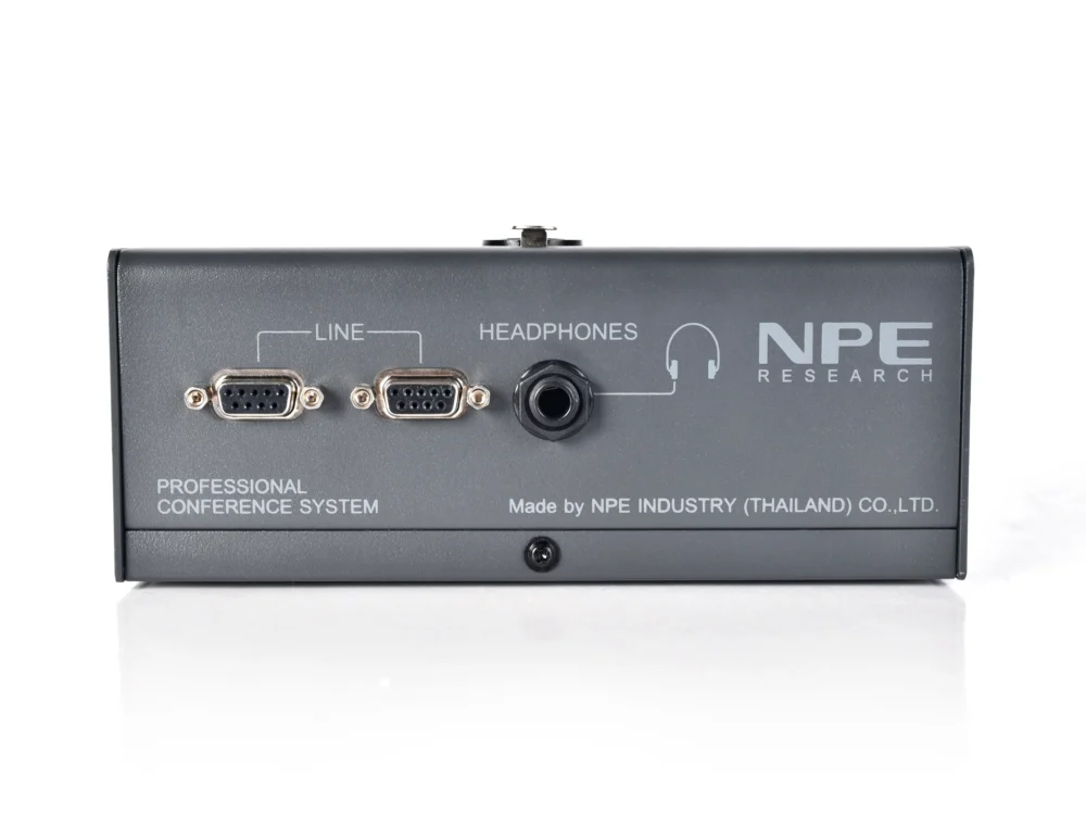 Npe Cf-50c ไมโครโฟนประธานชุดประชุมอนาล็อก พร้อมปุ่ม Priority และลำโพงในตัว