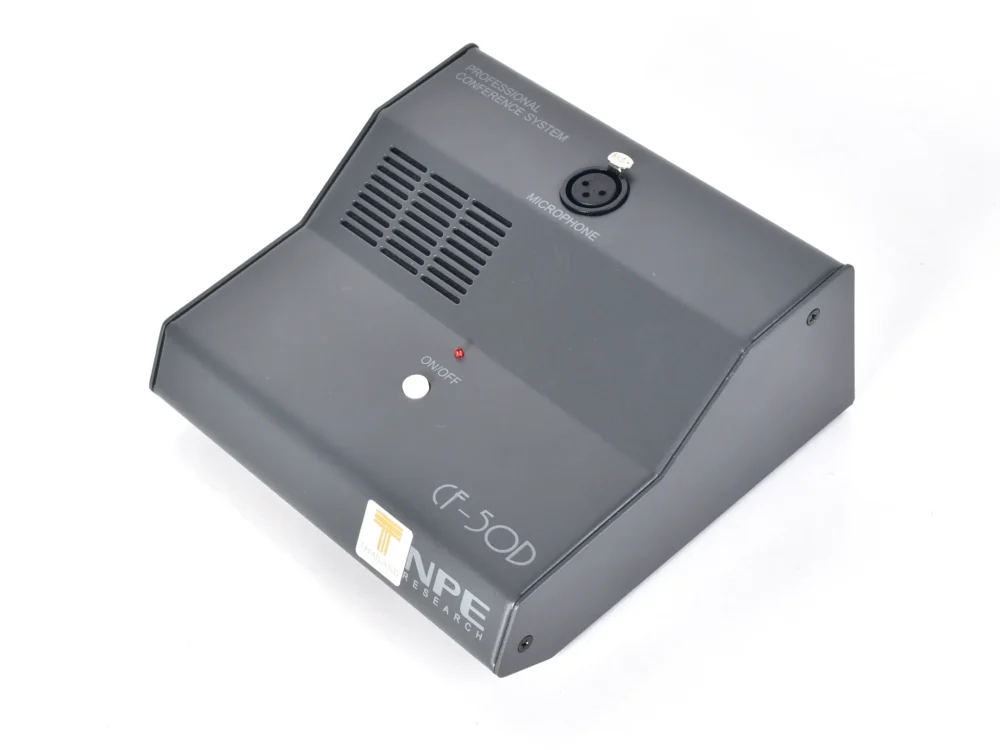 Npe Cf-50d ไมโครโฟนผู้ร่วมประชุมระบบอนาล็อก พร้อมลำโพงในตัว