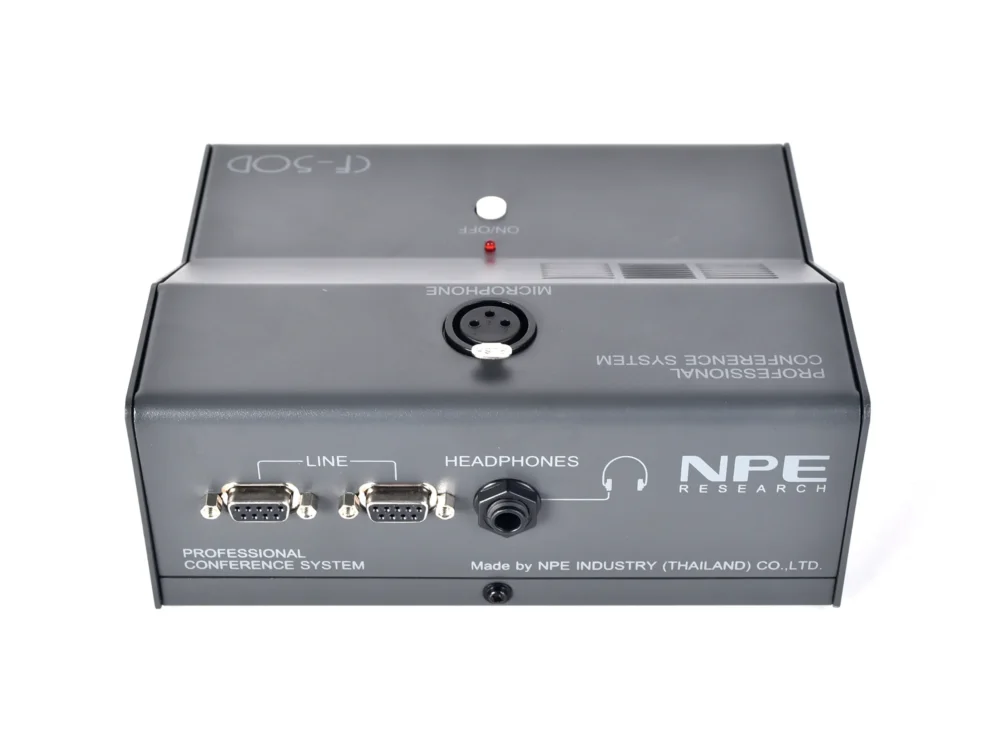 Npe Cf-50d ไมโครโฟนผู้ร่วมประชุมระบบอนาล็อก พร้อมลำโพงในตัว