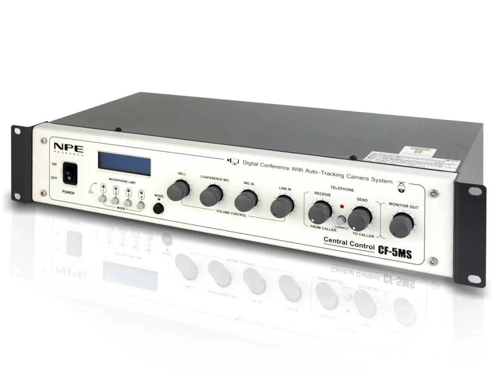 Npe Cf-5ms (M-Type Ii) ชุดควบคุมและจ่ายไฟระบบประชุมดิจิตอล รองรับไมโครโฟนสูงสุด 50 ชุด Npe Cf-5ms (M-Type Ii) ชุดควบคุมและจ่ายไฟระบบประชุมดิจิตอล รองรับไมโครโฟนสูงสุด 50 ชุด