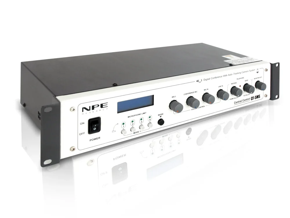 Npe Cf-5ms (M-Type Ii) ชุดควบคุมและจ่ายไฟระบบประชุมดิจิตอล รองรับไมโครโฟนสูงสุด 50 ชุด Npe Cf-5ms (M-Type Ii) ชุดควบคุมและจ่ายไฟระบบประชุมดิจิตอล รองรับไมโครโฟนสูงสุด 50 ชุด