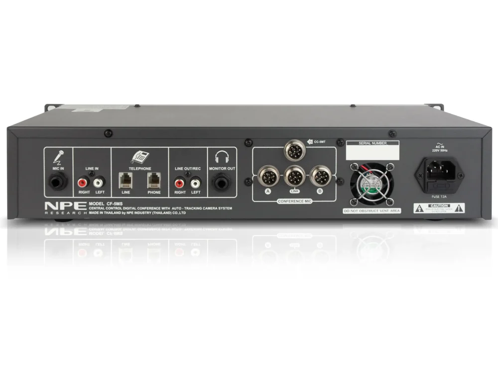Npe Cf-5ms (M-Type Ii) ชุดควบคุมและจ่ายไฟระบบประชุมดิจิตอล รองรับไมโครโฟนสูงสุด 50 ชุด Npe Cf-5ms (M-Type Ii) ชุดควบคุมและจ่ายไฟระบบประชุมดิจิตอล รองรับไมโครโฟนสูงสุด 50 ชุด