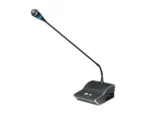 Npe Cf-128c(M) ไมโครโฟนประธานชุดประชุมคอนเดนเซอร์ ก้านยาว 48 ซม. พร้อม Priority และไฟ Led สีน้ำเงิน