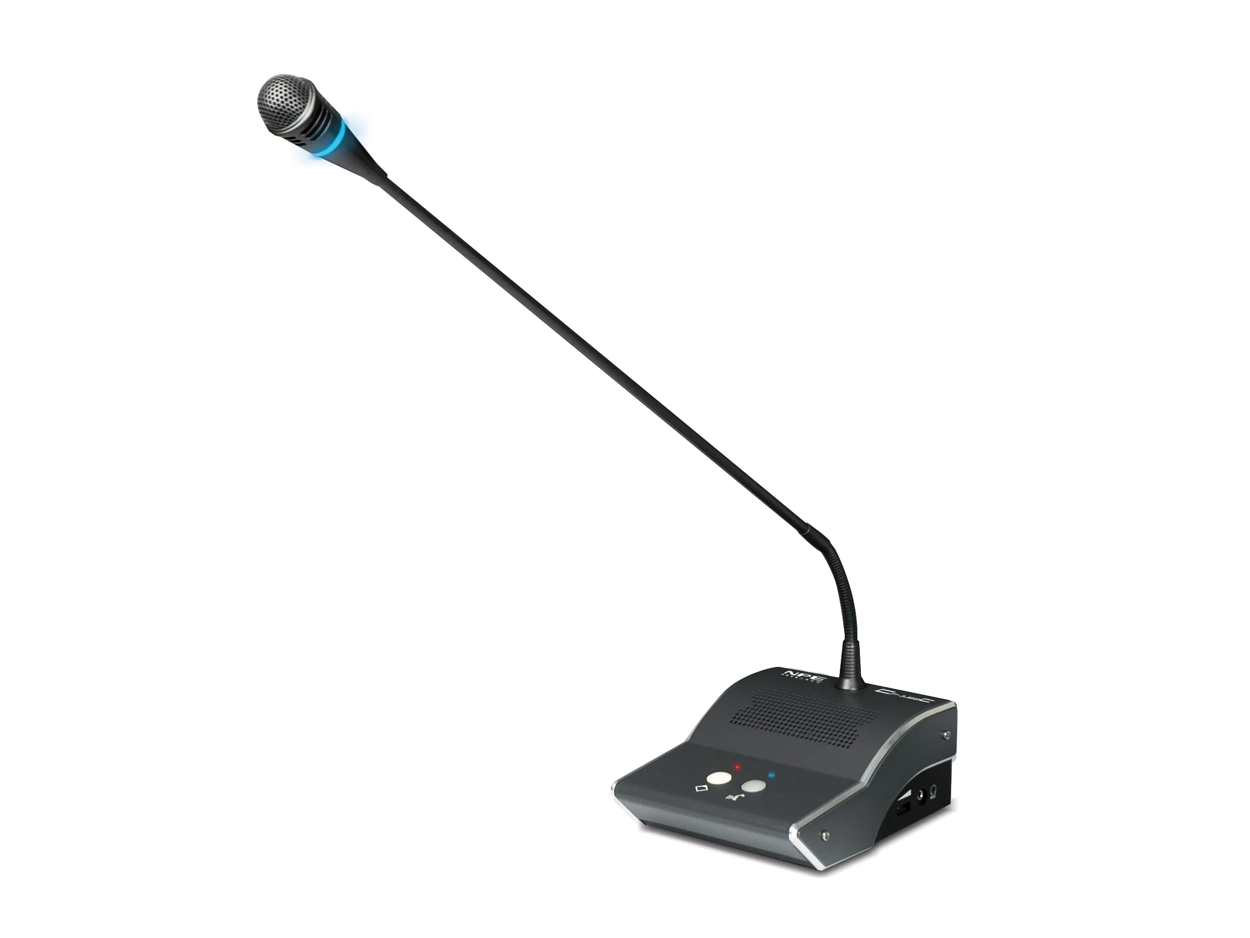 Npe Cf-128c(M) ไมโครโฟนประธานชุดประชุมคอนเดนเซอร์ ก้านยาว 48 ซม. พร้อม Priority และไฟ Led สีน้ำเงิน Npe Cf-128c(M) ไมโครโฟนประธานชุดประชุมคอนเดนเซอร์ ก้านยาว 48 ซม. พร้อม Priority และไฟ Led สีน้ำเงิน