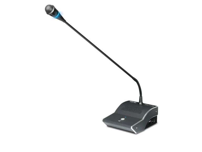 Npe Cf-128d(M) ไมโครโฟนผู้ร่วมประชุมคอนเดนเซอร์ ก้านยาว 48 ซม. พร้อมไฟ Led