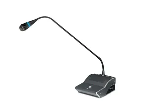 Npe Cf-128d(L) ไมโครโฟนผู้ร่วมประชุมคอนเดนเซอร์ ก้านยาว 60 ซม. พร้อมไฟ Led สีน้ำเงิน
