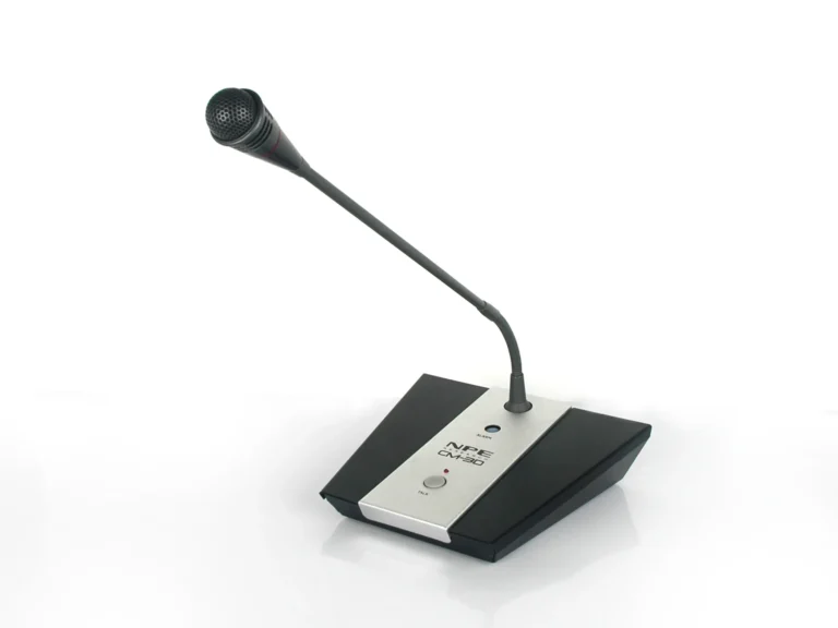 Npe Cm-3d ไมโครโฟนประกาศตั้งโต๊ะ พร้อม Dsp Chime 3 เสียง และ Alarm Siren