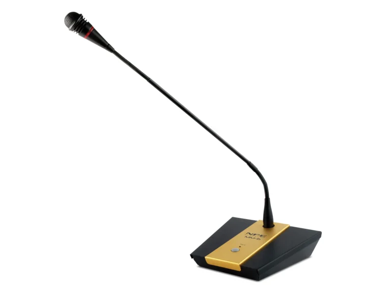 Npe Mm-6 ไมโครโฟนประชุมตั้งโต๊ะ คอนเดนเซอร์ พร้อมไฟวงแหวน Led