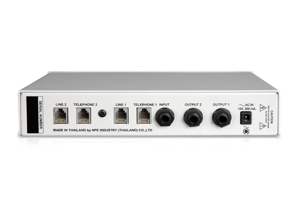 Npe Th-202 อุปกรณ์เชื่อมต่อโทรศัพท์เข้ามิกเซอร์ Telephone Hybrid Interface Npe Th-202 อุปกรณ์เชื่อมต่อโทรศัพท์เข้ามิกเซอร์ Telephone Hybrid Interface