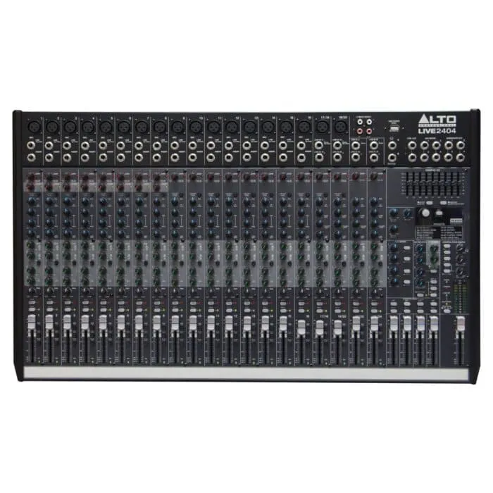 Alto Live2404 มิกเซอร์อนาล็อก 24 แชนแนล 4-Bus พร้อม Usb Audio Interface และ Dsp Effects