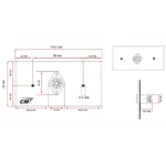 Cm Cmw5000d7 แผ่นติด Din 7 Pin 1 Port
