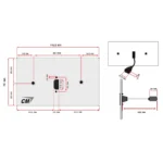 Cm Cmw5101hdcb แผ่นติด Hdmi Cable 20 Cm 1 Port